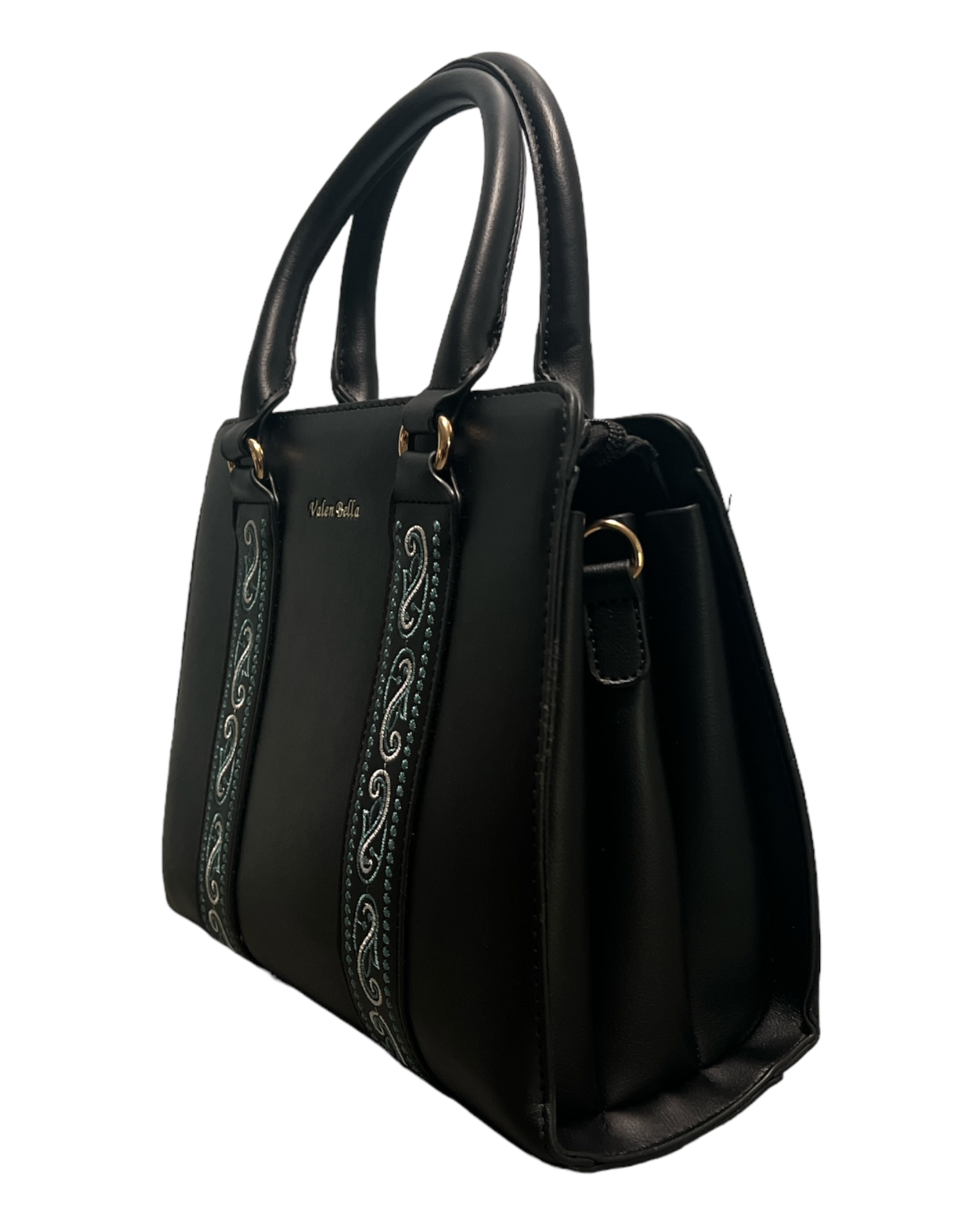 Black & Green Valen Bella Handbag