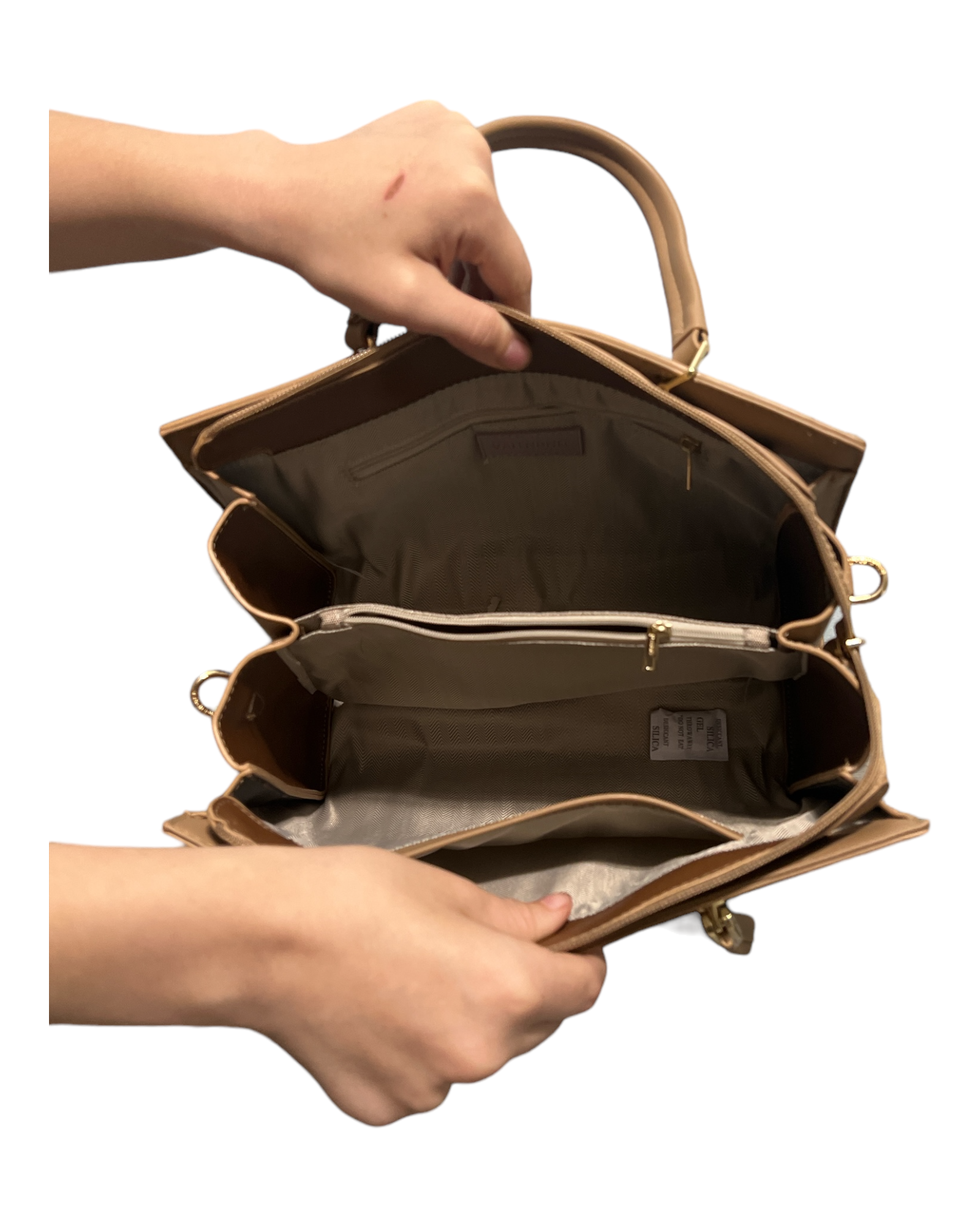 Khaki Multicolor Valendnee shoulder handbag